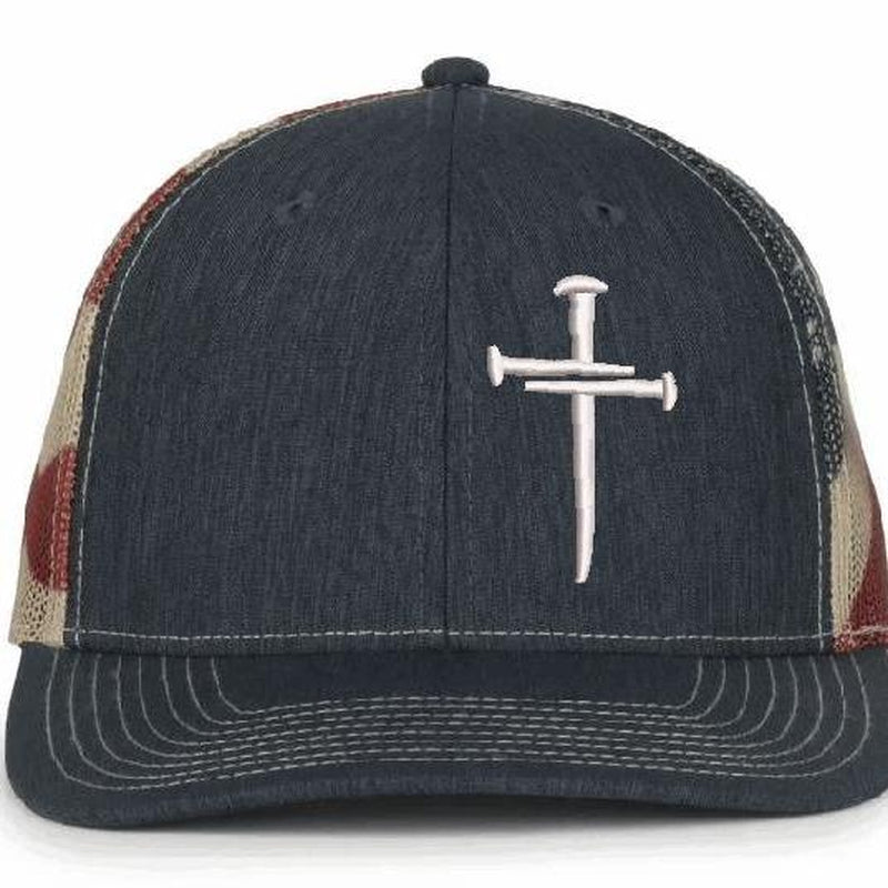 Christian Hats for Men/Women Jesus 3 Nail Cross Hat Premium Snapback
