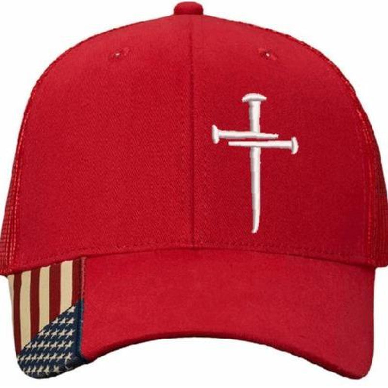 Christian Hats for Men/Women Jesus 3 Nail Cross Hat Premium Snapback