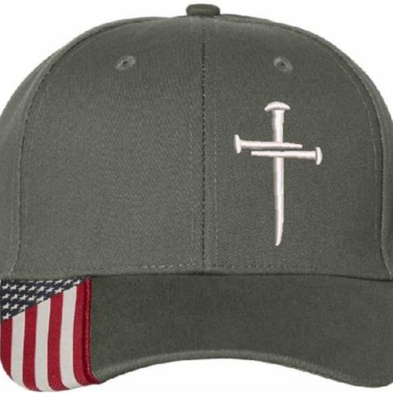Christian Hats for Men/Women Jesus 3 Nail Cross Hat Premium Snapback