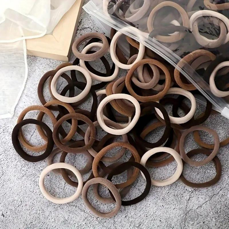 Hairbands for Thick Hair - 20 Pieces Seamless Cotton Simple Ponytail Fixed Headband Odorless Soft Touch Anti-Slip Durable Scrunchies Elasticity