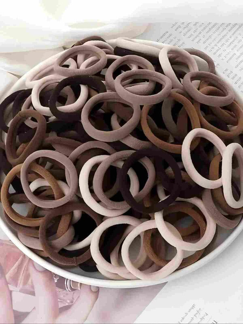 Hairbands for Thick Hair - 20 Pieces Seamless Cotton Simple Ponytail Fixed Headband Odorless Soft Touch Anti-Slip Durable Scrunchies Elasticity