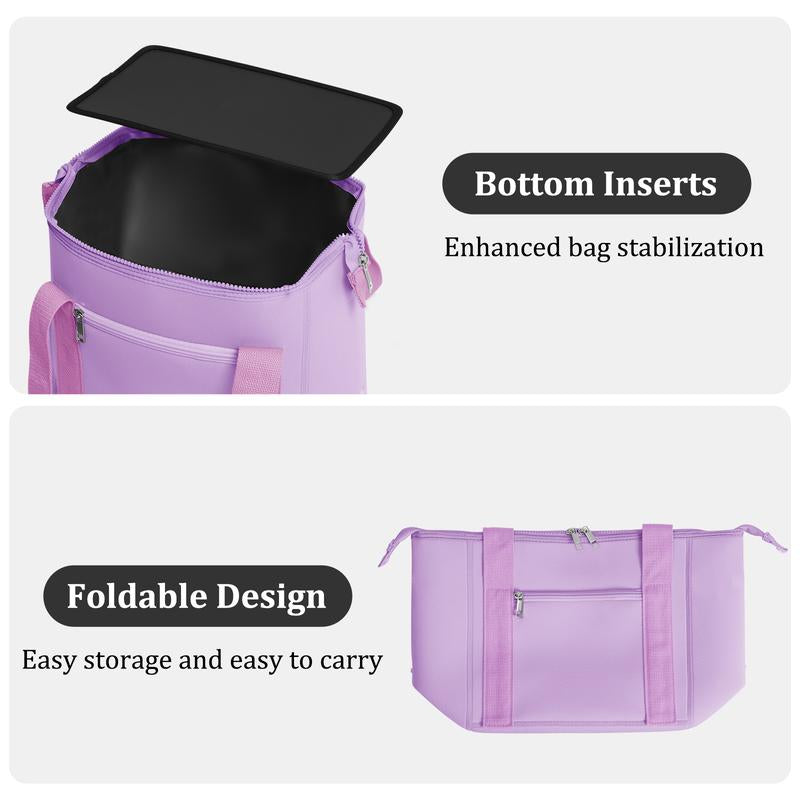 MEXS Lunch Tote Bag for Women Men 11.2L, Neoprene & Leakproof Large Insulated Lunch Box Bag, Tear-Stain Resistant/Machine Washable  