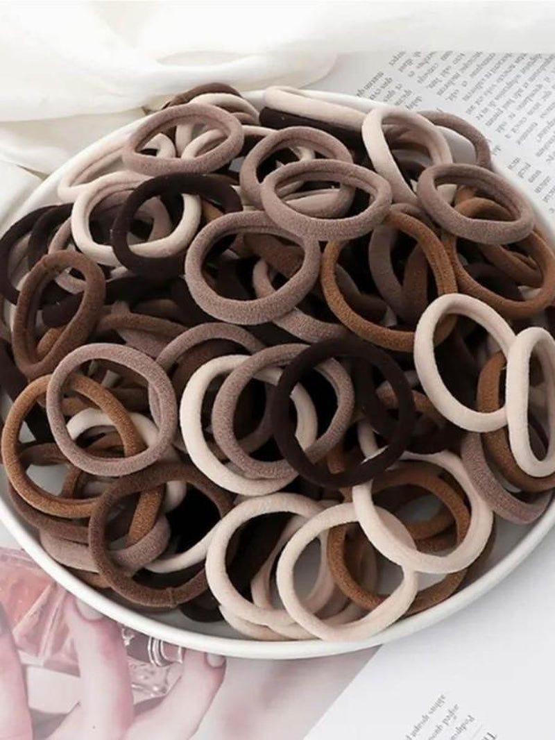 Hairbands for Thick Hair - 20 Pieces Seamless Cotton Simple Ponytail Fixed Headband Odorless Soft Touch Anti-Slip Durable Scrunchies Elasticity