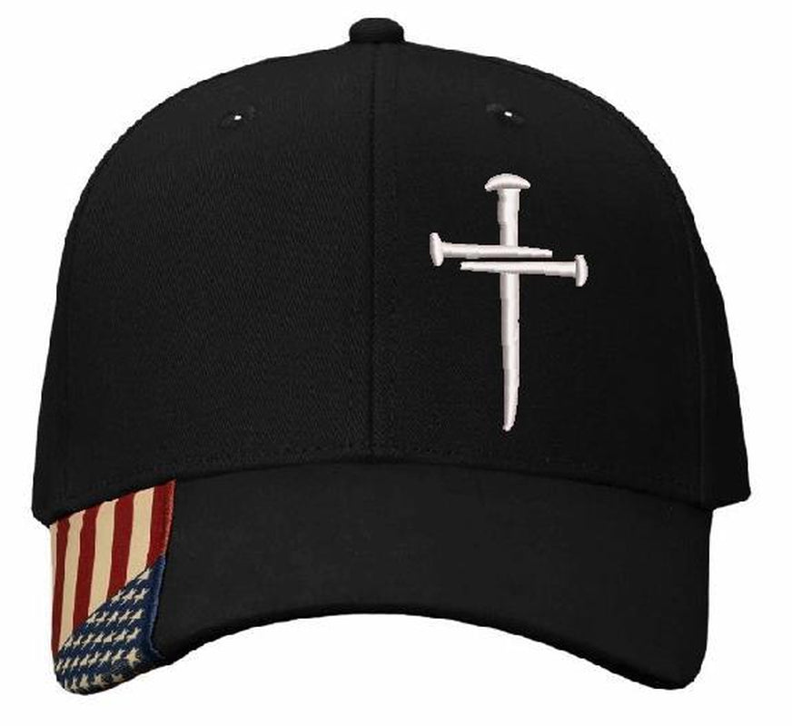 Christian Hats for Men/Women Jesus 3 Nail Cross Hat Premium Snapback 