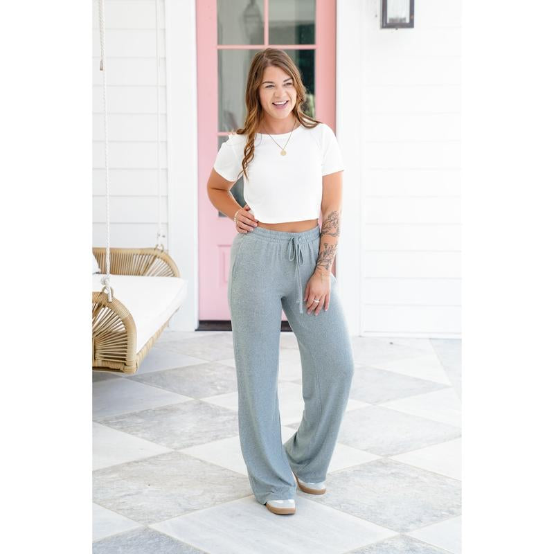Zenana Wide-Leg Pants with Drawstring Elastic Waistband
