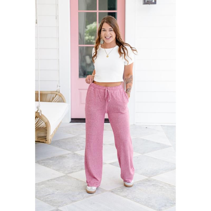Zenana Wide-Leg Pants with Drawstring Elastic Waistband