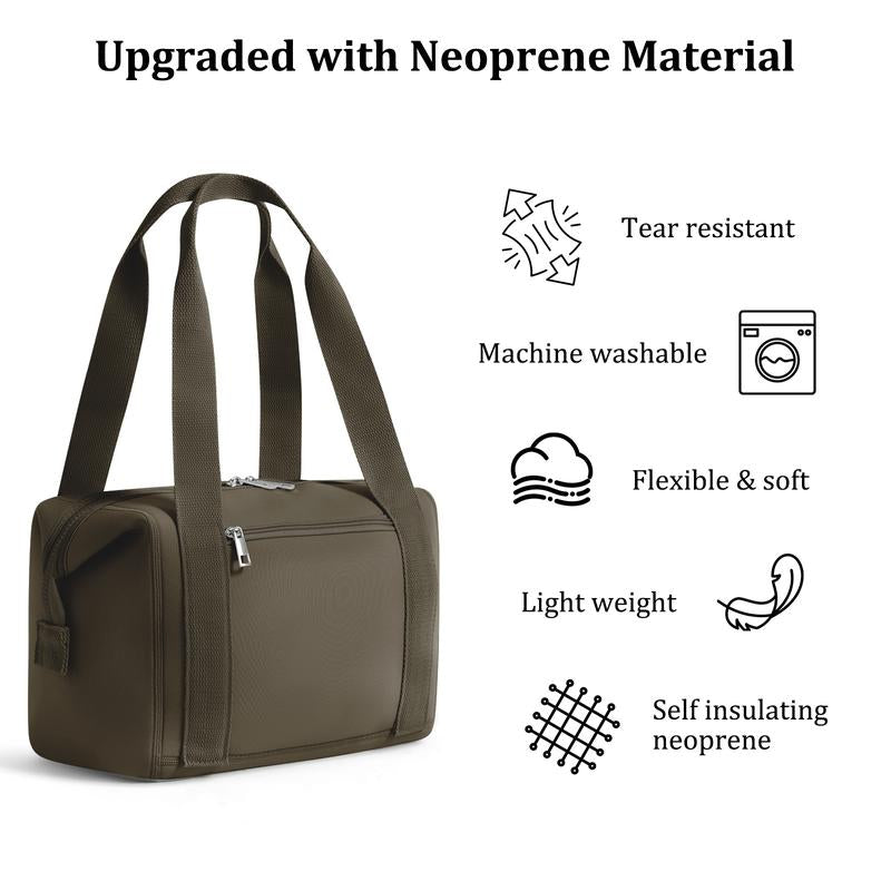 MEXS Lunch Tote Bag for Women Men 11.2L, Neoprene & Leakproof Large Insulated Lunch Box Bag, Tear-Stain Resistant/Machine Washable  