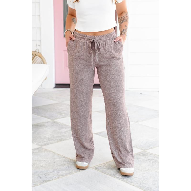 Zenana Wide-Leg Pants with Drawstring Elastic Waistband